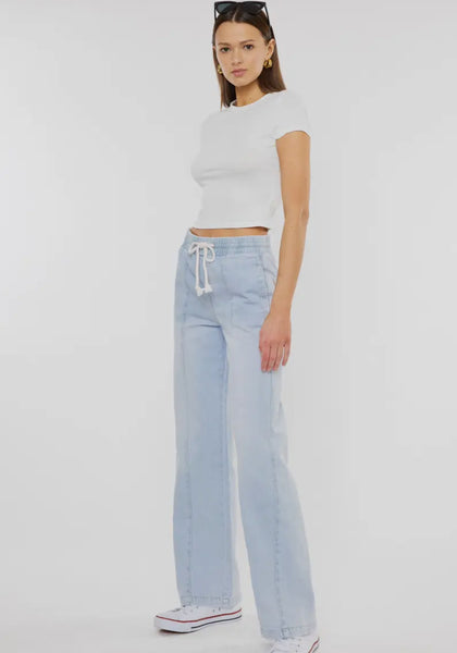 High Rise Elastic Wide Flare