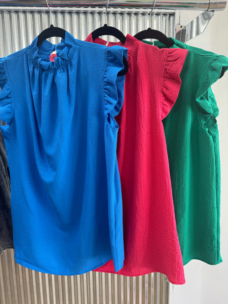 DOD Ruffle Neck Top