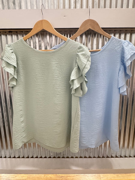 DOD Ruffle Sleeve Top
