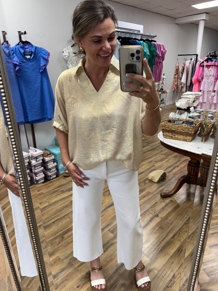 Soft Metallic Top