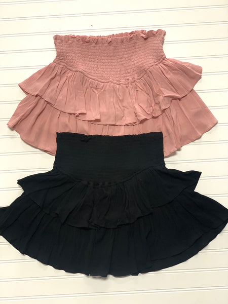 Smocked Ruffle Skort